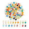 114Pcs 19 Colors Glass Charms PALLOY-PH01699-7
