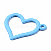 Spray Painted Alloy Pendants PALLOY-Q434-013C-NR-3