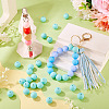 50Pcs Food Grade Eco-Friendly Silicone Beads SIL-TA0002-89J-5