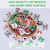 12Pcs 4 Styles Food Grade Eco-Friendly Silicone Focal Beads SIL-SZ0001-71-5