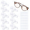 Transparent PET Wall-mounted glasses Storage Rack AJEW-WH0481-731-1