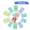 100Pcs 5 Styles Macaron Color Plastic Yin-yang Resealable Bags OPP-YW0001-06D-1