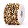 304 Stainless Steel Textured Oval Link Chains CHS-N005-06C-G-2