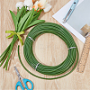 PVC Plastic Tubing Roll for Bundling Artificial Flower Stems DIY-WH0750-049-4