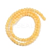 Natural Yellow Jade Bead Strands LS-G-K121-01-4mm-6