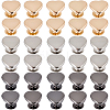 120Bags 3 Colors Iron Semi-Tublar Rivet Studs FIND-GF0008-27C-1