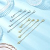 8Pcs 8 Styles Brass Cable Chains Chains AJEW-BA00146-1