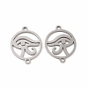 Tarnish Resistant 201 Stainless Steel Connector Charms X-STAS-K251-089P-1