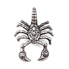 304 Stainless Steel Big Pendants STAS-K283-11AS-1