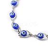 Evil Eye Plastic Link Chain Necklace NJEW-H169-03P-02-2