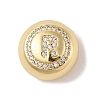 Rack Plating Brass & Cubic Zirconia Pendants KK-Z047-07G-R-RS-1