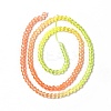Transparent Gradient Color Glass Beads Strands GLAA-H021-01B-09-4