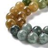 Dyed Natural Malaysia Jade Beads Strands G-G021-01B-07-4