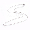 Non-Tarnish 304 Stainless Steel Cable Chain Necklaces NJEW-L160-009P-2