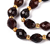 Natural Orange Garnet Beads Strands G-N342-53-8x6-05-4