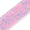 Electroplate Glass Beads Strands GLAA-B023-01A-11-1