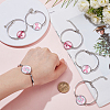 12Pcs 3 Colors Word HOPE Glass Link Bracelets BJEW-NB0001-12-3
