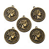 Tibetan Style Alloy Pendants X-EA13483Y-AB-1