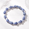 Natural Blue Spot Jasper Beads Bracelets BJEW-JB13233-1