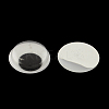 Black & White Plastic Wiggle Googly Eyes Buttons DIY Scrapbooking Crafts Toy Accessories with Label Paster on Back KY-S002B-9mm-1