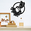 Laser Cut Basswood Wall Sculpture WOOD-WH0123-060-7