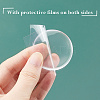 6Pcs 2 Style Door Knob Wall Shield Transparent Round Soft Rubber Wall Protector AJEW-OC0002-22-4