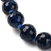 Star Cut Round Natural Jade(Dyed & Heated) Beaded Necklaces for Women G-B122-03A-2
