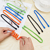 Gorgecraft 8 Strands 4 Colors Reusable Silicone Cable Tie AJEW-GF0005-37-3