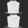 Detachable Cotton Shirt Women False Collar AJEW-WH20054-049B-7