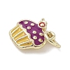 Brass Enamel Charms KK-K368-17G-04-2