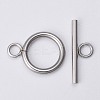 Tarnish Resistant 304 Stainless Steel Toggle Clasps STAS-G130-39P-3