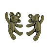 Tibetan Style Alloy Bear Pendants TIBEP-3009-AB-FF-1