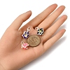 Handmade Polymer Clay Pendant Decorations HJEW-JM04001-3
