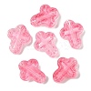 Transparent Spray Paint Glass Beads GLAA-Z011-04G-1