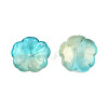 Transparent Spray Painted Glass Beads GLAA-Q089-003-G001-4