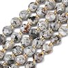 Natural Syenite Beads Strands G-K389-B86-01-2