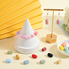 40Pcs 20 Colors Oval Silicone Focal Beads SIL-SC0002-33-4