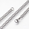 Tarnish Resistant 304 Stainless Steel Curb Chain Bracelets BJEW-P236-11P-2