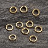 Real 18K Gold Plated Sterling Silver Open Jump Rings STER-H135-0.8x5mm-G-2