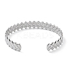 304 Stainless Steel Cuff Bangles for Women BJEW-Z078-14P-3