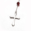 Cross 304 Stainless Steel Rosary Beaded Necklaces X-NJEW-L414-37B-2