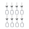 2 Sets Tibetan Style Alloy Butterfly & Painting Frame Pendant Decorations HJEW-UN0001-15-1