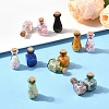 18Pcs 18 Styles Glass Cork Bottles Ornament AJEW-YW0001-52-4