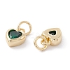 Brass inlaid Cubic Zirconia Pendants ZIRC-A019-13G-H-2