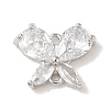 Brass Pave Clear Cubic Zirconia Connector Charms LS-KK-G499-11P-1