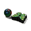 25Pcs Butterfly & Round Silicone Focal Beads SIL-L005-02C-3