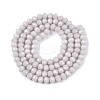 Opaque Solid Color Imitation Jade Glass Beads Strands EGLA-A044-P4mm-D19-2