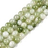 Dyed Natural White Jade Beads Strands G-T138-6mm-210-24-4