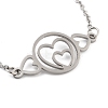 Non-Tarnish Stainless Steel Cable Chain Link Bracelets for Women Men LS-STAS-Z061-01P-11-2