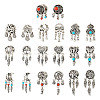 20Pcs 10 Styles Tibetan Style Alloy European Dangle Charms FIND-KS0001-30-2